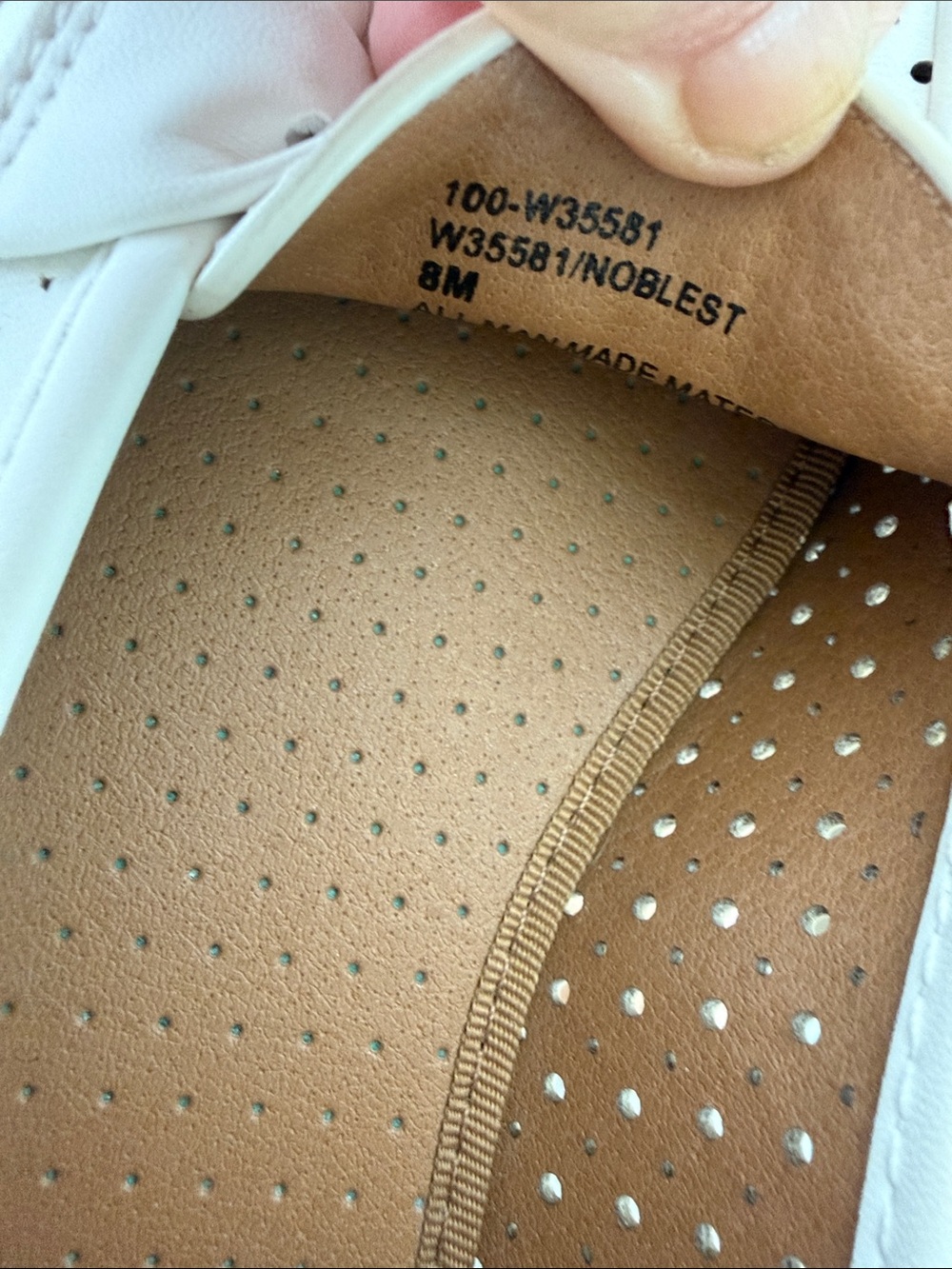 White Mountain White Perforated Penny Loafers - Picture 3 of 6